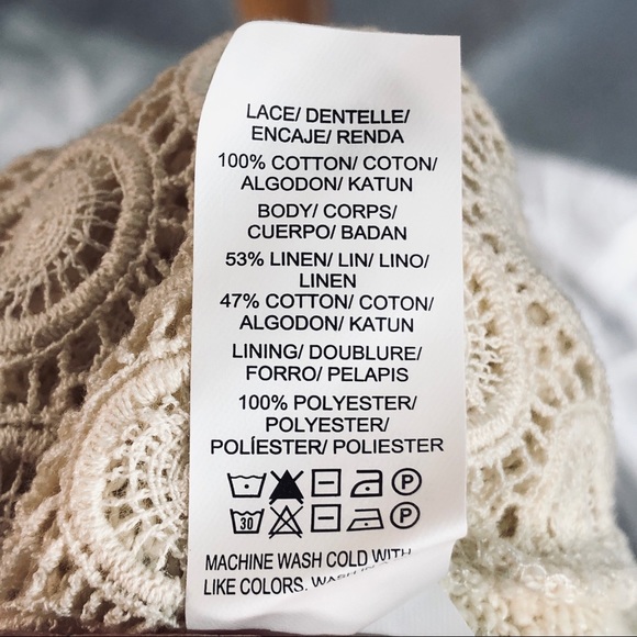 Lucky Brand Knit Top Tunic Open Back Reveals Sheer Fabric Generously Siz… - Picture 8 of 9